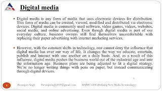 Defining New Media Terminology