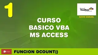 Curso Básico VBA MS Access Dcount() Parte 1