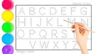 Learn A to Z Alphabet Writing for Kids | Dotted Line Tracing