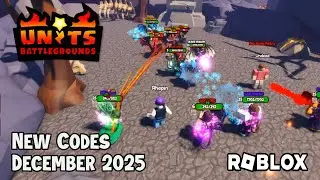 Новые коды для Roblox Units Battlegrounds, декабрь 2025 года.