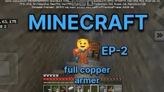 I make a mining room😍and full copper armor🤑EP-2
