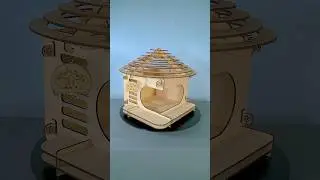 Cozy house for cat #shorts #cegu #lasercuttingfiles