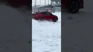 Subaru wrx snow drift