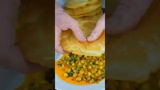 Chole Bhature ASMR cooking#shorts#asmr #asmrsounds #ammcook #recipe  #cholebhaturae #cooking