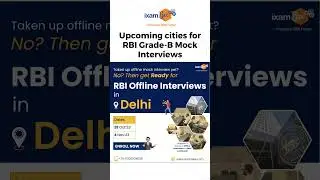 RBI Mock Interview Sessions | Enroll Now |  #trendingshorts #education #rbi #rbigradeb #ixambee