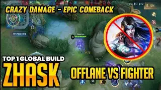 ZHASK OFFLANE AGAINST ONE OF THE STRONGEST FIGHTER | ZHASK BEST BUILD AND EMBLEM