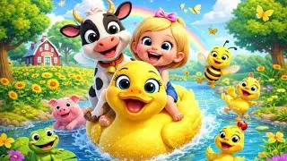 Funny Farm Animals 🐄🐝🐥 | Baby Girl Songs & Nursery Rhymes | Kids Fun