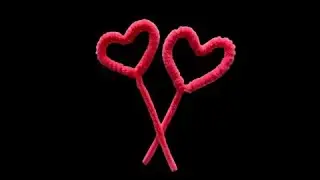 How to make a pipe cleaner heart | Valentine&rsquo;s Day crafts | pipe cleaner crafts