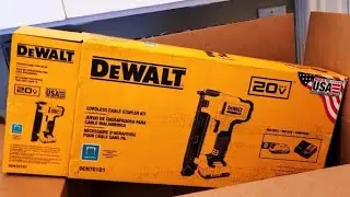 Electrical Cable Stapler - DeWalt DCN701 unboxing