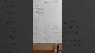 AP Calculus multiple choice problem, u substitution and change of limits of integration. #apcalculus