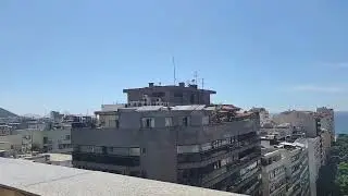 Copacabana with the roof where pool, пляж Копакобана с крыши где бассейн 