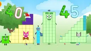 Numberblocks World | Meet Numberblock Forty-Five | Number 40 & 45 | Learn Tracing | Educational Game