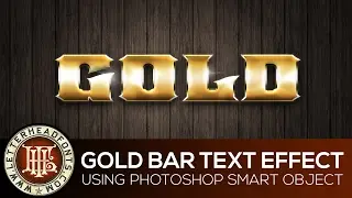 Gold Text Effect Using Photoshop Smart Object