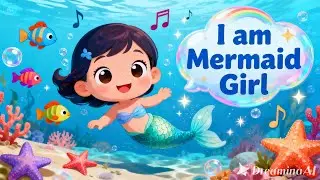 I Am Mermaid Girl 🧜&zwj;♀️🌊 | Cocomelon Style Kids Song