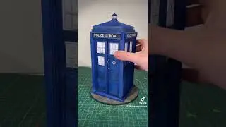 Making a Miniature Tardis from Doctor Who!! #shorts #youtubeshorts