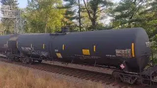 BNSF Oil Train Up Close At the Rochelle Railroad Park, IL. 10/13/25.