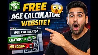 HOW TO CREATE FREE AGE CALCULATOR WEBSITE | AGE CALCULATOR FREE SOURCE CODE