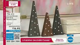 Emryn House Set of 3 Wood Trees
