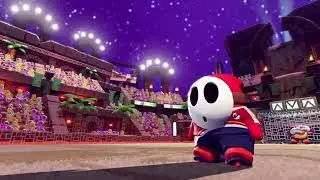 Shy guy (maskass) in Mario strikers battle league football !!!