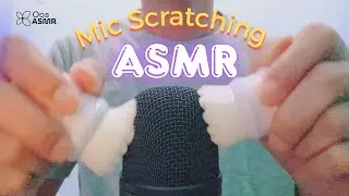 ASMR Facial Brush Mic Scratching with Ocean Wave Sounds 😌💆 #ASMR #MicScratching #OceanSounds