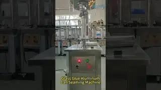 Glass Glue Can Sealer -  Semi-Automatic Aluminum Can Seaming Equipment #shorts #cansealingmachine