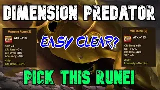SUMMONERS WAR - DIMENSION PREDATOR - AUGUST 2021 - EASY CLEAR? EXPLAINED!