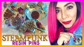 DIY Resin STEAMPUNK PiNS Tutorial