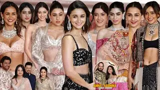 Celebrities Arrive At Anant Ambani-Radhika Merchant's Sangeet Ceremony | Alia,Ranbir,Sara, Annaya