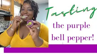 TASTING Purple Bell Pepper #Shorts