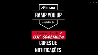 Cores de Notifica&ccedil;&otilde;es do RasterLink 7