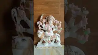 JK marble art +919610457077 Handmade Marble Statue of Durga Maa - Unique Design & Intricate Carving