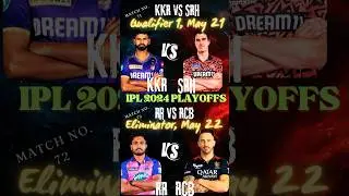 ipl 2024 playoffs schedule