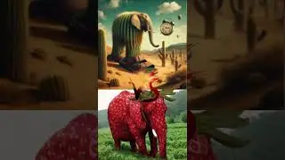 liri larila VS Strawberry Elephant #brainrot #aianimation #aiart #shitpost