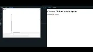 How to select a file from your computer using a file input in javaScript