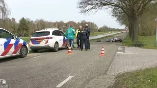 10-04-2023 Verkeersongeval B.L. Tijdensweg Veelerveen fietser contra motor