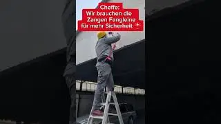 Auf der Leitert arbeitet man mit einem Sicherungssystem 🧑🏼&zwj;🔧⚡👍🏼 #knipex #elektriker