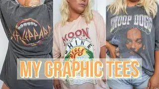 MY OVERSIZED GRAPHIC T-SHIRT COLLECTION | Tees Try-On (Urban Outfitters, Project Social T + More)