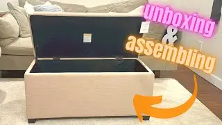 Unboxing Furniture: Amazon Basics Upholstered Storage Rectangular Ottoman