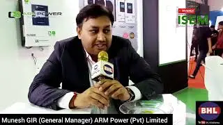 Munesh GIR General Manager ARM Power Pvt Limited  #isem #solarinverter #solarpanel 