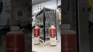 Custom Water Cooled Gaming PC fill-up footage