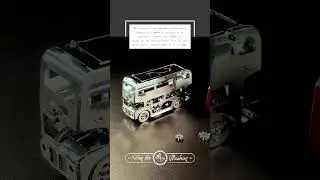 Cute Double Decker - Bewegliches DIY Busmodell aus Metall Bausatz von time4machine.de