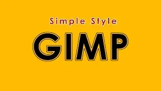 GIMP Simple Text Style