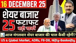 🔥Wall Street AI Crash | USA JOBS DATA + NIFTY OPENING | Waaree-Delhivery Big News | 16 Dec 📈