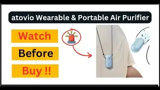 atovio Wearable & Portable Air Purifier Review | Watch Before Buy |