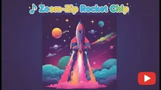 Zoom-Zip Rocket Chip 🚀 | Energetic Kids Rhyme & Space Song | Rhymeo