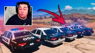RACHÃO NA RODOVIA COM CARROS DA POLICIA - FORZA HORIZON 5