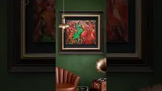 Witness the fiery elegance of dance #artselling #canvasart