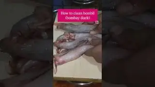 how to clean bombil (bombay duck) #food #recipe