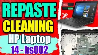 Как переклеить и тщательно очистить ноутбук HP 14-bs002 | Устранение перегрева и шума вентилятора