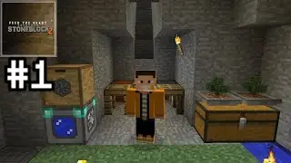 BASİT OTOMASYONLAR ve TEMEL MALZEMELER !! StoneBlock 2 - Bölüm 1